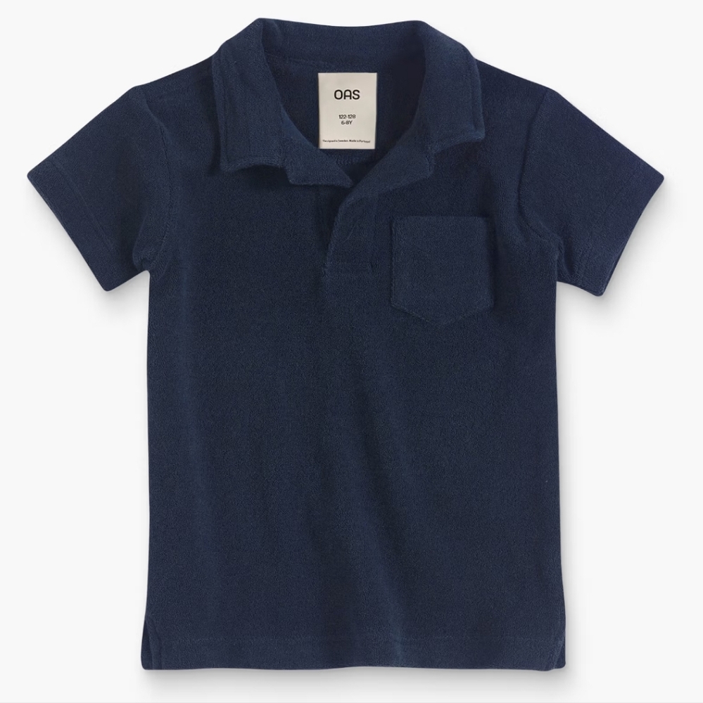 OAS The Kids Navy terry shirt Size 10